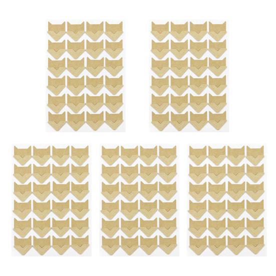 5 листов самоклеящихся уголков для фотографий, бескислотных, винтажных, самодельных альбомов для скрапбукинга