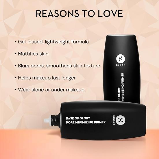 SUGAR Косметика Base Of Glory Pore Minimizing Primer | Стойкая и гладкая основа I Oil Control | Скрывает поры | 30 мл