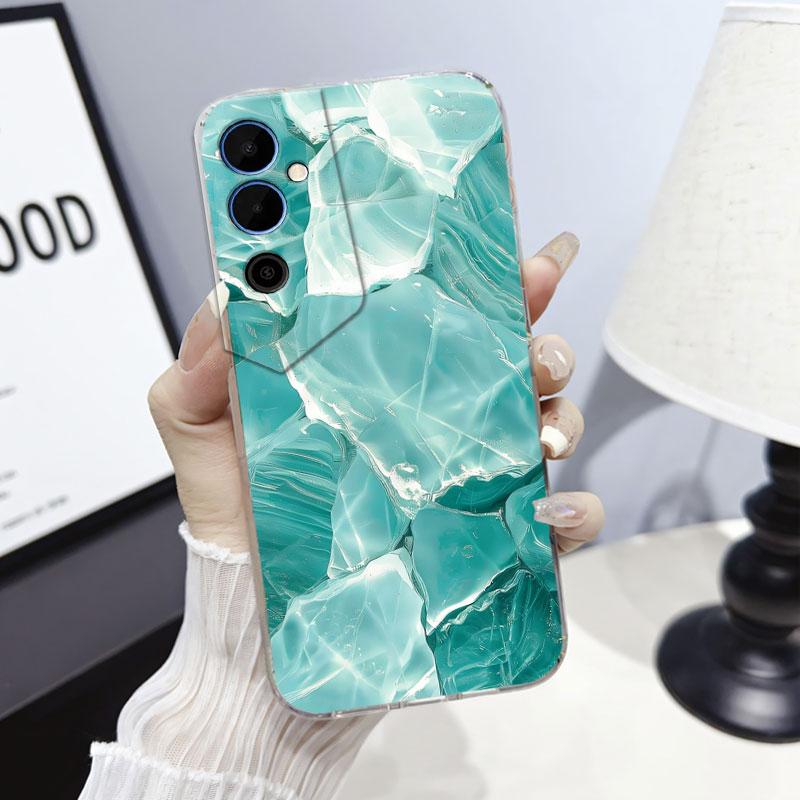 Чехол-защитная крышка для Tecno Pova Neo 2 Neo 3 Для Tecno Pova Neo Мраморный Прозрачный Мягкий Силиконовый Чехол для Телефона Мультяшный Цветочный Fundas
