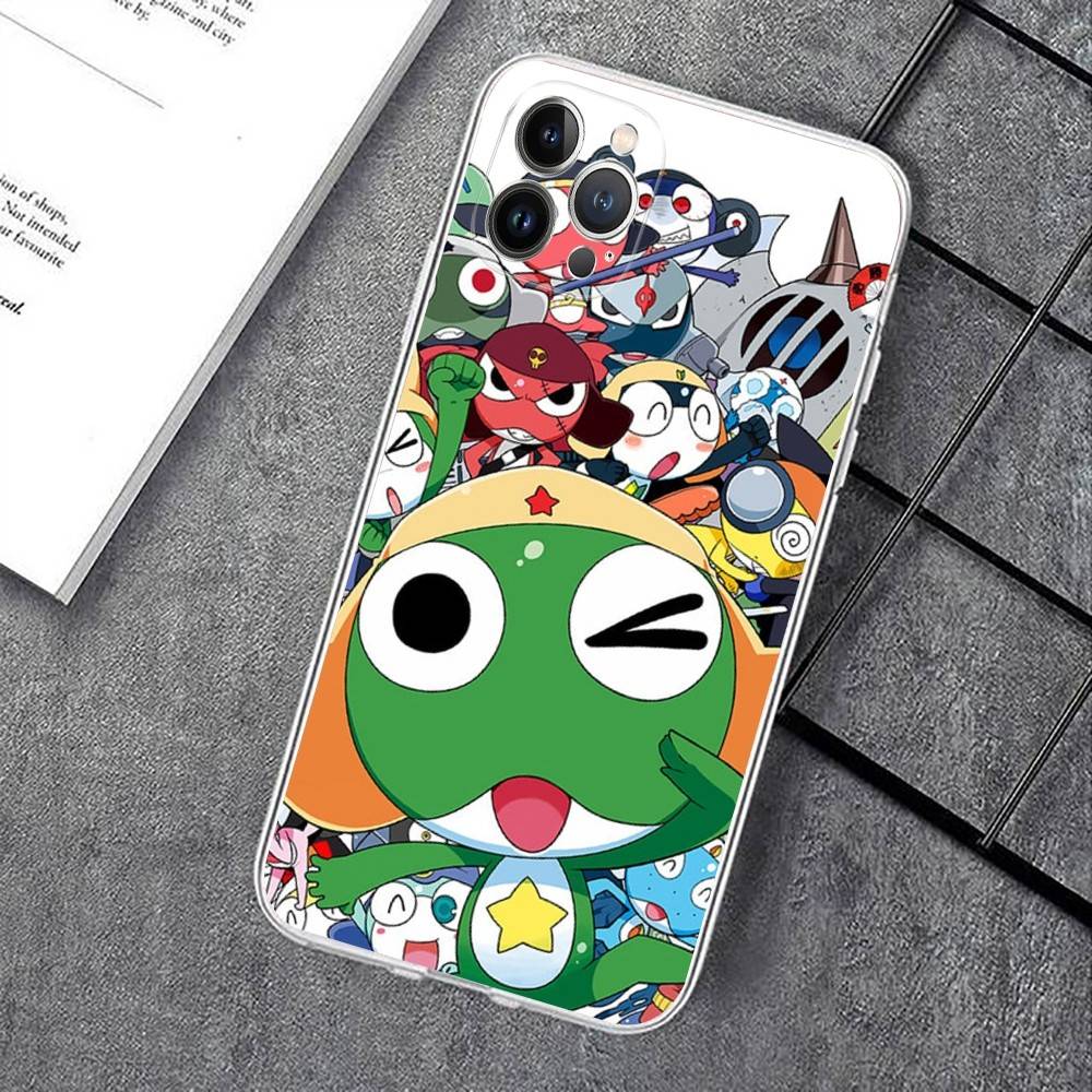 Кероро Лягушонок Крутой Гансо Сержант Чехол для Телефона Для IPhone 17 16 15 14 13 12 11 Pro XS Max Plus Мягкий Силиконовый Чехол