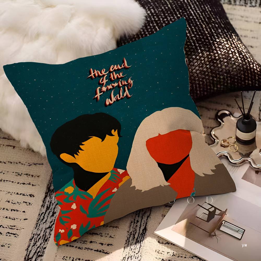 Movie The End of the Fxxxing World pillow cover sofa cushion cover home room decoration children gift