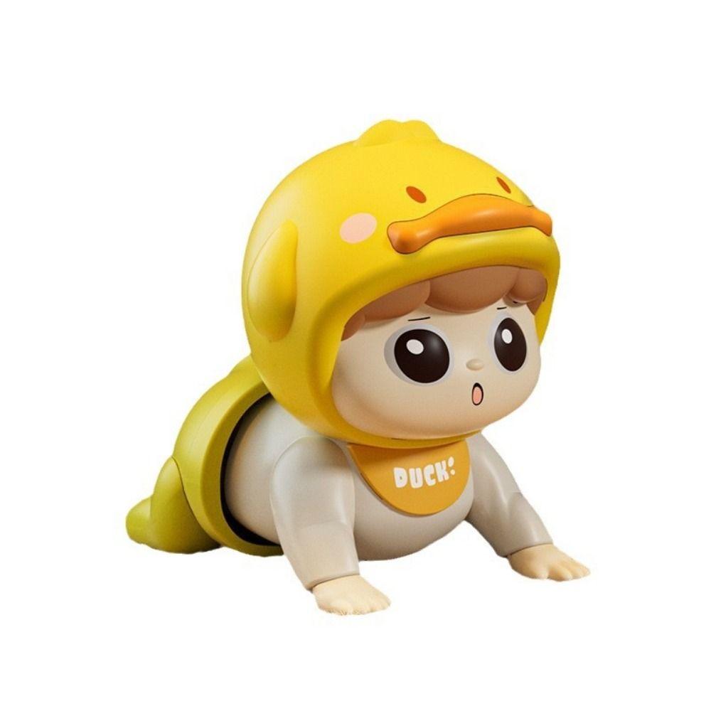 With Sound Learning Crawling Doll Big Eyes Electric Walking Duck Baby