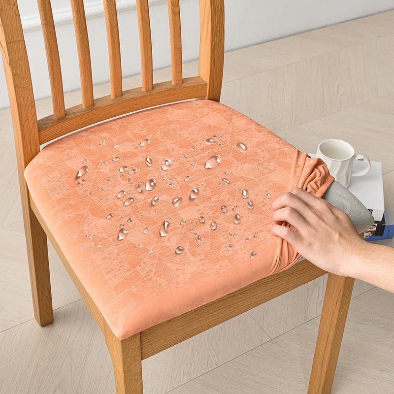 Водонепроницаемый чехол на сиденье обеденного стула, эластичный чехол на сиденье для стула в столовой, протектор, накидка для кухни, отеля, вечеринки, банкета