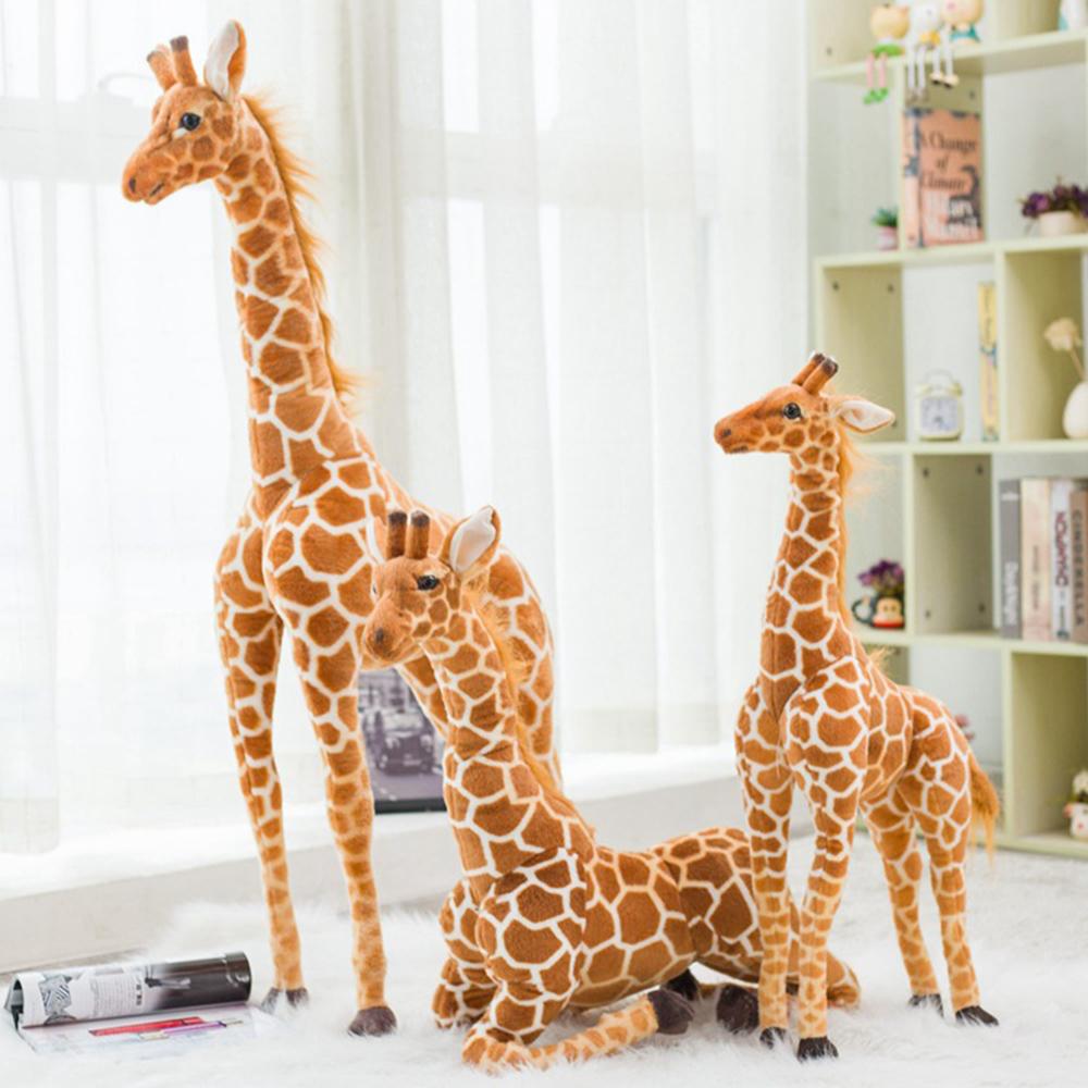 Soft Bedroom Decor Kids Toy Animal Dolls Simulation Giraffe Doll Stuffed Toy Giraffe Plush Toys
