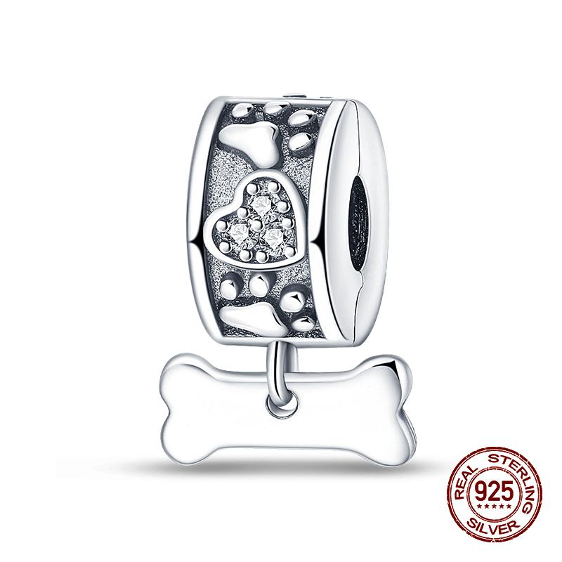 100% стерлингового серебра 925 пробы, лев, собака, слон, светлячок, кошка, дерево жизни, подвески в виде животных, подходят для оригинальных браслетов 925, ювелирные изделия своими руками