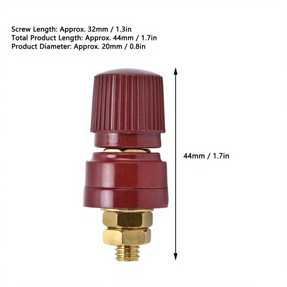 1 Pair M6 Thread Copper Binding Post Copper Welding Binding Post Binding Post Welding Applications