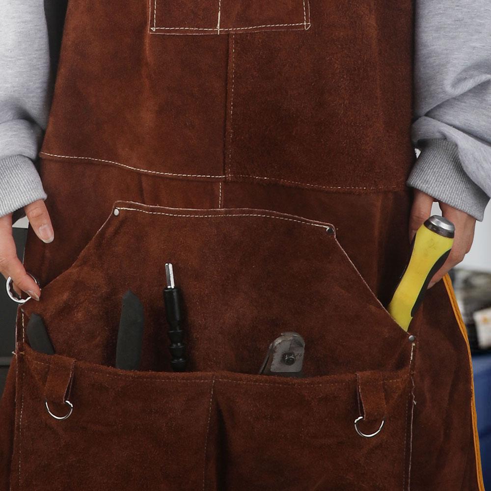 Welding Apron for Men and Women Premium Leather Apron for Cooking Woodworking Blacksmiths