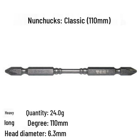 Universal Flexible Shaft Electric Screwdriver with Magnetic Double-Headed Cross Bits