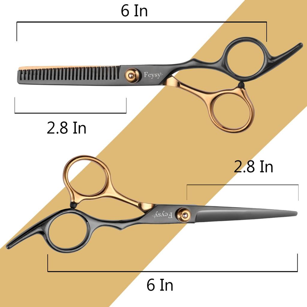 Ножницы для волос Филировочные ножницы Fcysy Professional Hair Cutting Scissors Kit Ножницы для волос Текстурирующие ножницы Парикмахерские ножницы Стрижка волос