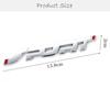3D наклейка на автомобиль металл хром черный багажник автомобиля гоночный спорт слово буква логотип эмблема значок наклейка автомобильный стиль декор автомобильные аксессуары