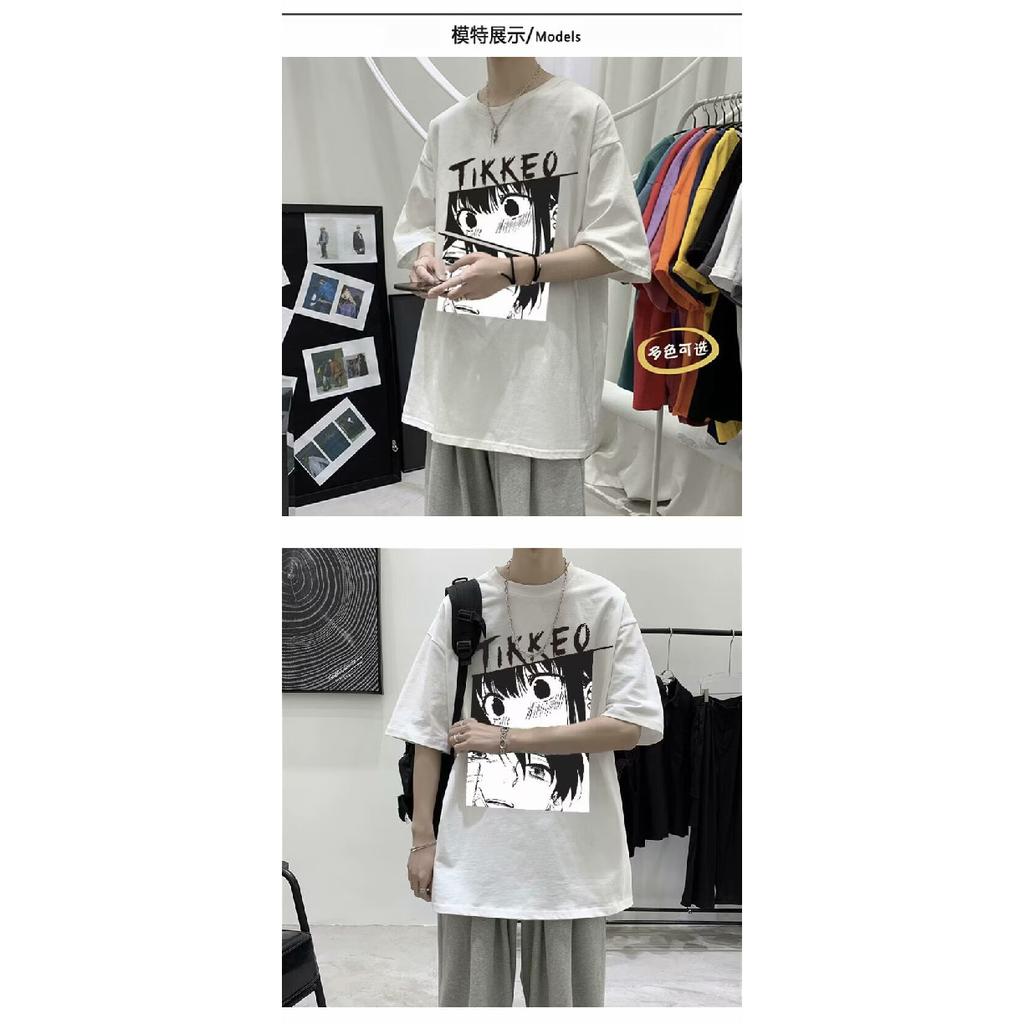 2024 Новая футболка с короткими рукавами для мужчин Ins Fashion Brand Европейский и американский стиль хип-хоп круглый вырез нижняя рубашка верхняя летняя