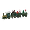 Christmas Train Decoration Wooden Festive Mini Train Ornament Xmas Train Centerpiece for Mantel Dining Table Happy New Year Gift