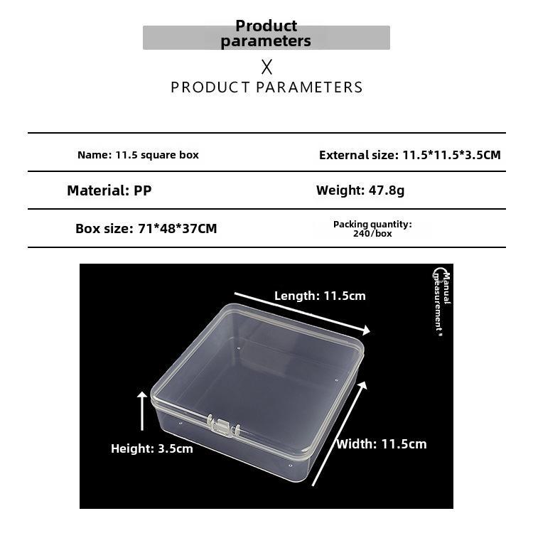 Прозрачный пластиковый ящик для хранения и демонстрации оборудования