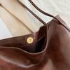 Handbag 2021 New Autumn and Winter Japanese and Korean Large Capacity Soft Leather Shoulder Bag Retro Casual Handbag