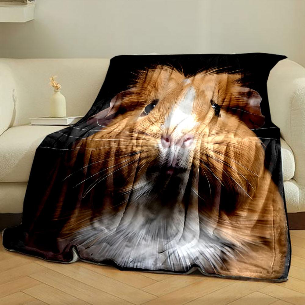 Guinea Pig Print Blanket bedroom Blanket for Livingroom Couch lunch break Soft throw for Friend's festival Gift