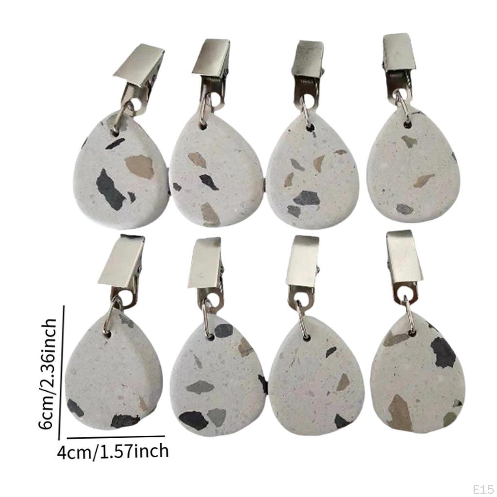 8 штук вешалок для скатертей для вечеринок и пикников из нержавеющей стали