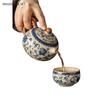 1 Set of Ceramic Tea Set Chinese Blue and White Porcelain Kung Fu Tea Brewing Utensil Cup Set