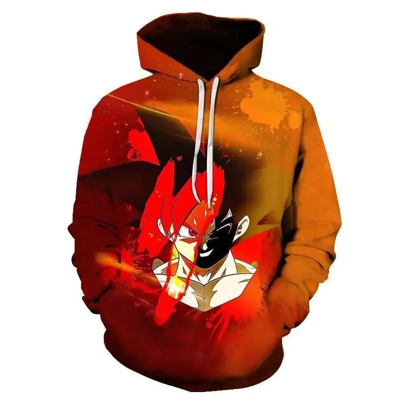 Осень Дети Dragon Ball Sun Wukong Толстовка Мужская Японский Аниме Пуловер Повседневная Одежда Мальчики Девочки Модное Пальто С Капюшоном Уличная Одежда