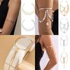 Women Girls Adjustable Fashion Jewelry Tassel Armband Minimalist Bangle Arm Bracelet Upper Arm Cuff