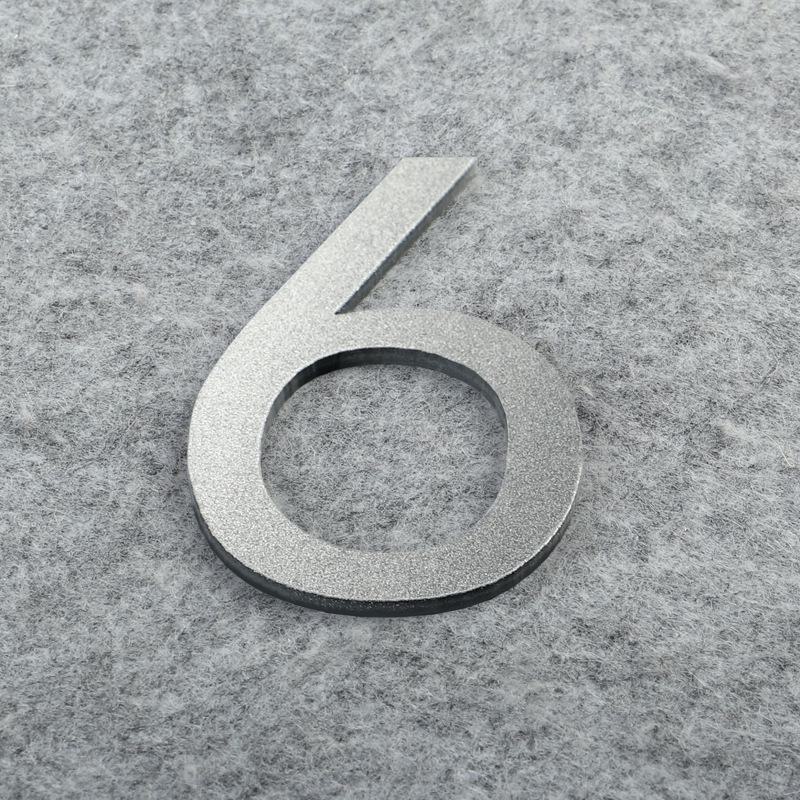 Матовая бронза золото 3D акриловые буквы номер дома настенные наклейки