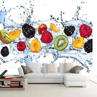 Большая фреска на заказ 3D фото обои Фрукты Спрей Современные креативные обои Ресторан Гостиная Домашний диван Декор Фреска