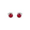 Lab Created Ruby Stud Earring Women Jewelry, 925 Sterling Silver Handmade Jewelry