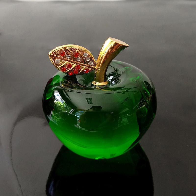 Хрустальное яблоко Креативный подарок Фестиваль Атмосфера Украшения Рождественское веселье Яблоко Украшение для автомобиля Украшение для дома Ремесла