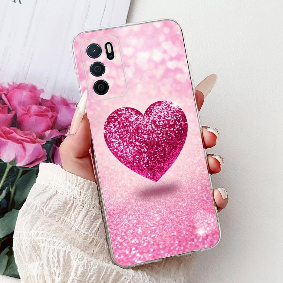 Чехол для Oppo A16 Чехол для Oppo A16s CPH2271 Роскошный Чехол с Рисунком Цветов Мягкий Тонкий Чехол для Телефона Для Oppo A16k A 16 e OppoA16 s Чехлы Сумки