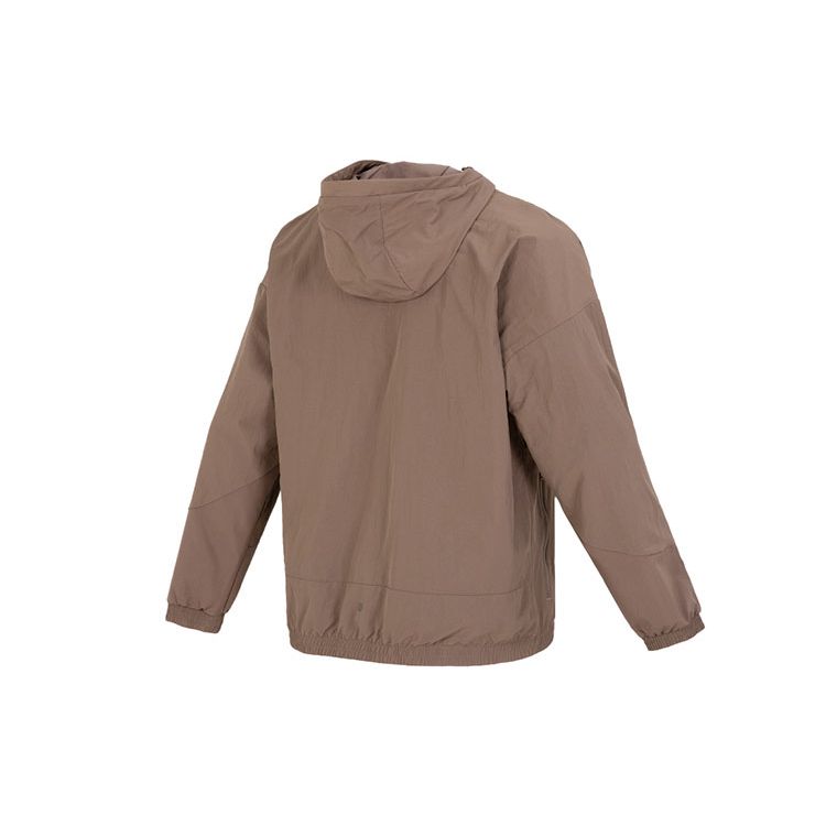 adidas Мужская тканая куртка Essentials с передним карманом и логотипом, коричневая IA6961