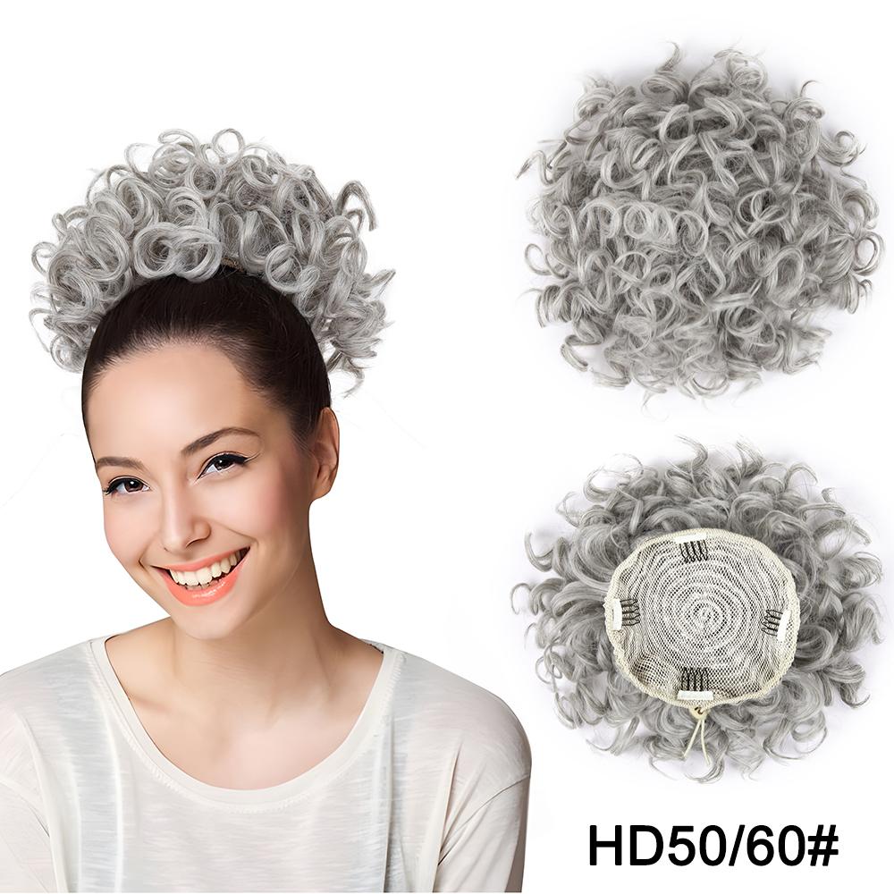 Большие вьющиеся булочки для волос, эластичный шнурок, вьющиеся грязные булочки для наращивания волос, короткие синтетические хвостики для наращивания для женщин