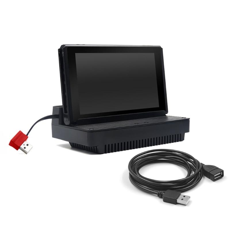 Подставка с охлаждающим вентилятором для консоли, док-станция USB со встроенным охлаждающим вентилятором, улучшает рассеивание тепла для хоста