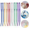 Multisize Big Eye Bent Needle Bent Tip Crocheting Hooks Handicraft Yarn Weave Tool Knitting