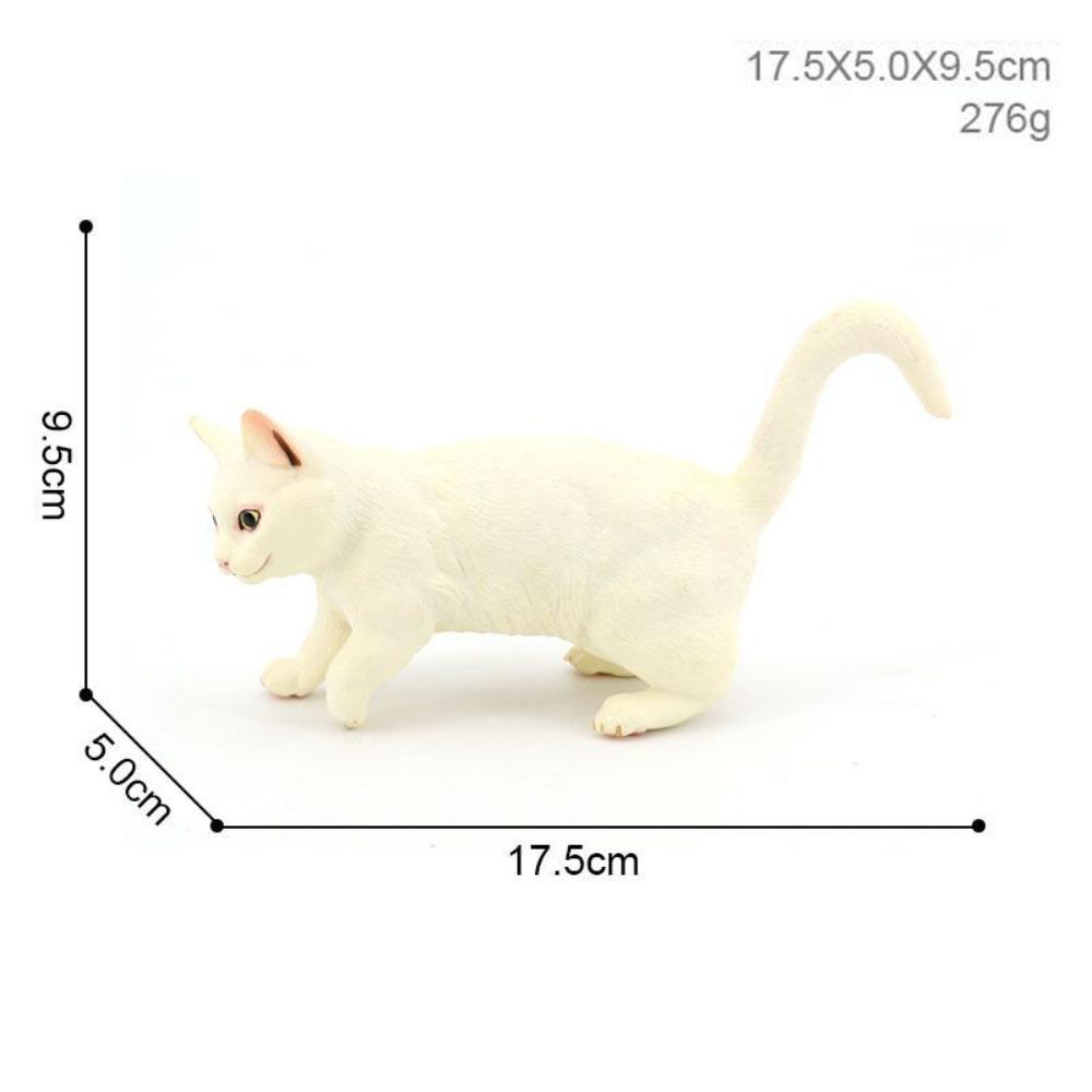 ПВХ Модель кошки Сиамская Регдолл Персидская кошка Реалистичные фигурки питомцев Статуэтка кошки Украшение для рабочего стола