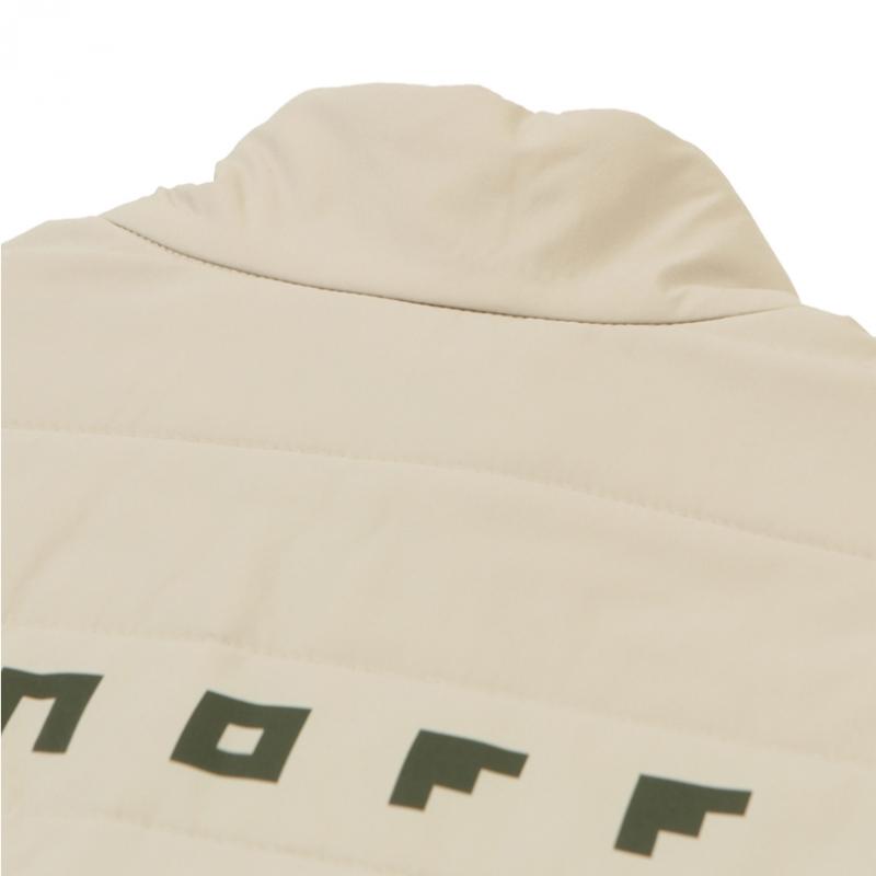 Onoff Men S Woven Color Block Half Zip Fleece T ShirT Beige Of9103gb Beige