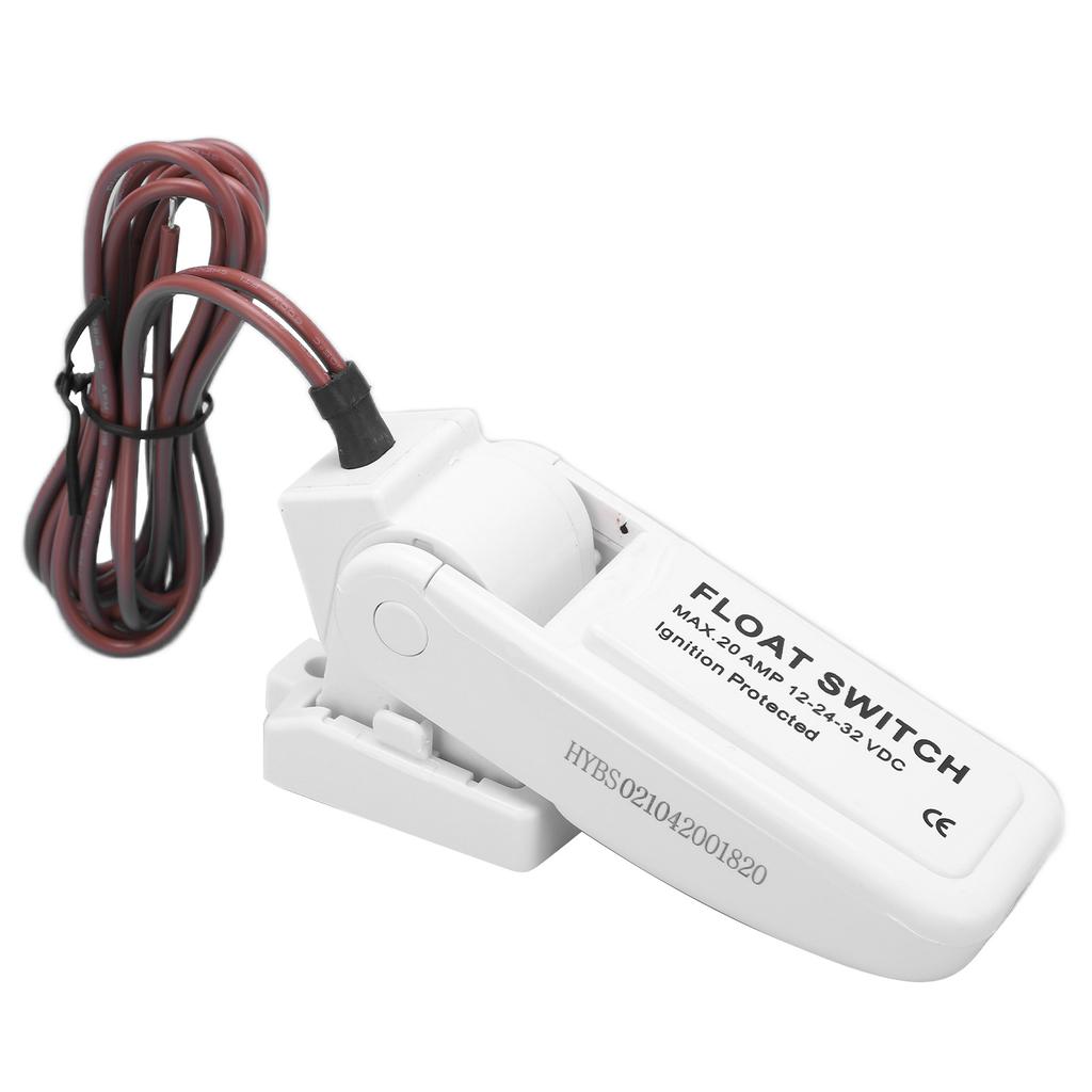 Float Switch 12‑24‑32V 18AWG Ultrasonic Welding Not Leaking Automatic Bilge Level Control for Yacht Boat