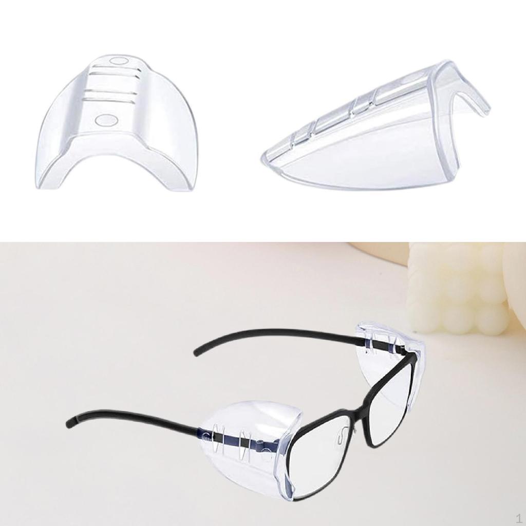 1 пара подходит для маленьких и больших очков, боковые крышки для очков для использования в помещении и на открытом воздухе