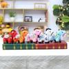 Mascot Dolls Plush Horse Keychain 12cm Plush Horse Doll Pendant Cartoon Steed Doll  Festive Decor