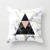 Fashionable and Simple Geometric Golden Peach Leather Velvet Pillow Case Car Sofa Cushion Pillow Backrest Lazy Man