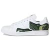 Originals Stan Smith Leather Casual Comfortable Slip Resistant Durable Low Top Sneakers Women Sneakers White Green B28012