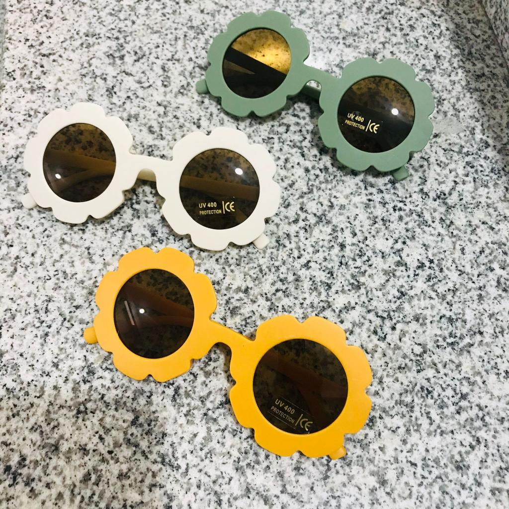 New Cute Children'S Frosted Glasses Color Series Baby Sunglasses