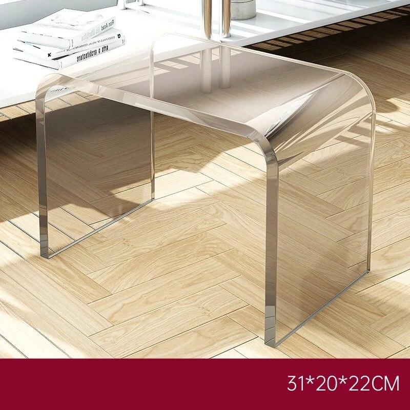 Простой и легкий роскошный акриловый диван, маленькая квартира, гостиная, дизайн, чайный столик, бытовой прикроватный столик для спальни