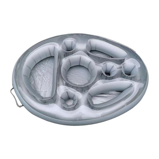 Плавающий держатель для напитков премиум-класса для бассейна, экологически чистый, вместительный, с несколькими отсеками, водонепроницаемые аксессуары для гидромассажной ванны