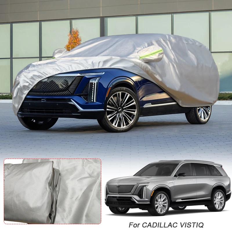 Car 210T Polyester Cover For CADILLAC CT4 CT5 CT6 ESCALADE LYRIQ OPTIQ SRX VISTIQ XT4 XT5 XT6 Waterproof Anti-Dust Accessory