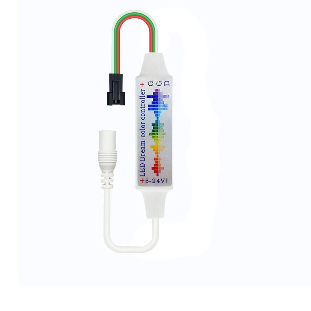 3-контактный музыкальный светодиодный контроллер 17-кнопочный мини РЧ пульт для WS2812B WS2811 5050