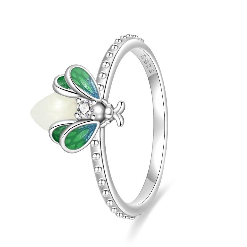Original 925 Sterling Silver Pink Heart-shaped Crown Rings Sparking Zirconium Sunflower Rings Unique Anniversary Jewelry Gifts