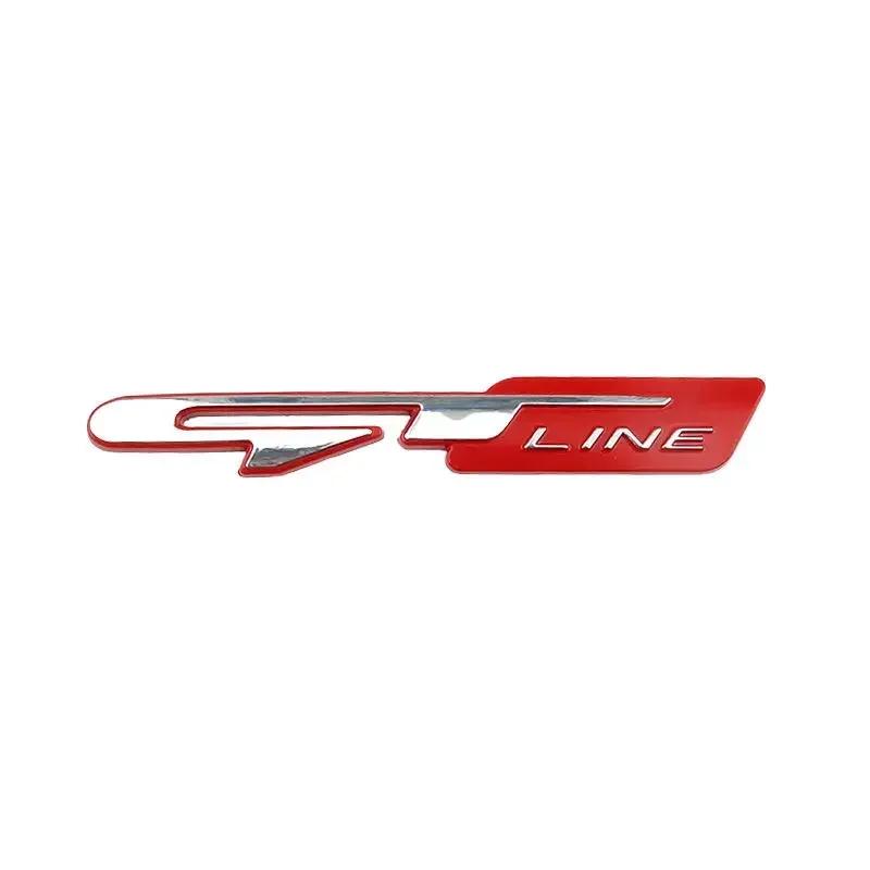 Автомобильные 3D Металлические Логотипы GT Line Наклейки Наклейки-Шильдики на Задний Багажник для 307 308 Renault Rio K3 K5 Ceed Sportage