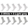 10Pairs/Lot Men Socks Combed Cotton Black Casual Business Breathable High Quality Man Sock New For Male Plus Size EU38-48