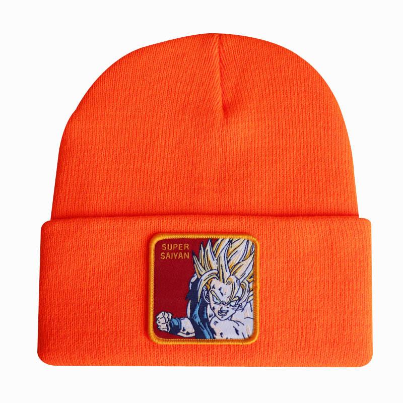 Аниме Dragon Ball Сон Гоку Супер Сайян СУПЕР САЙЯН Вязаная шапка, шерстяная шапка, лыжная шапка-пуловер