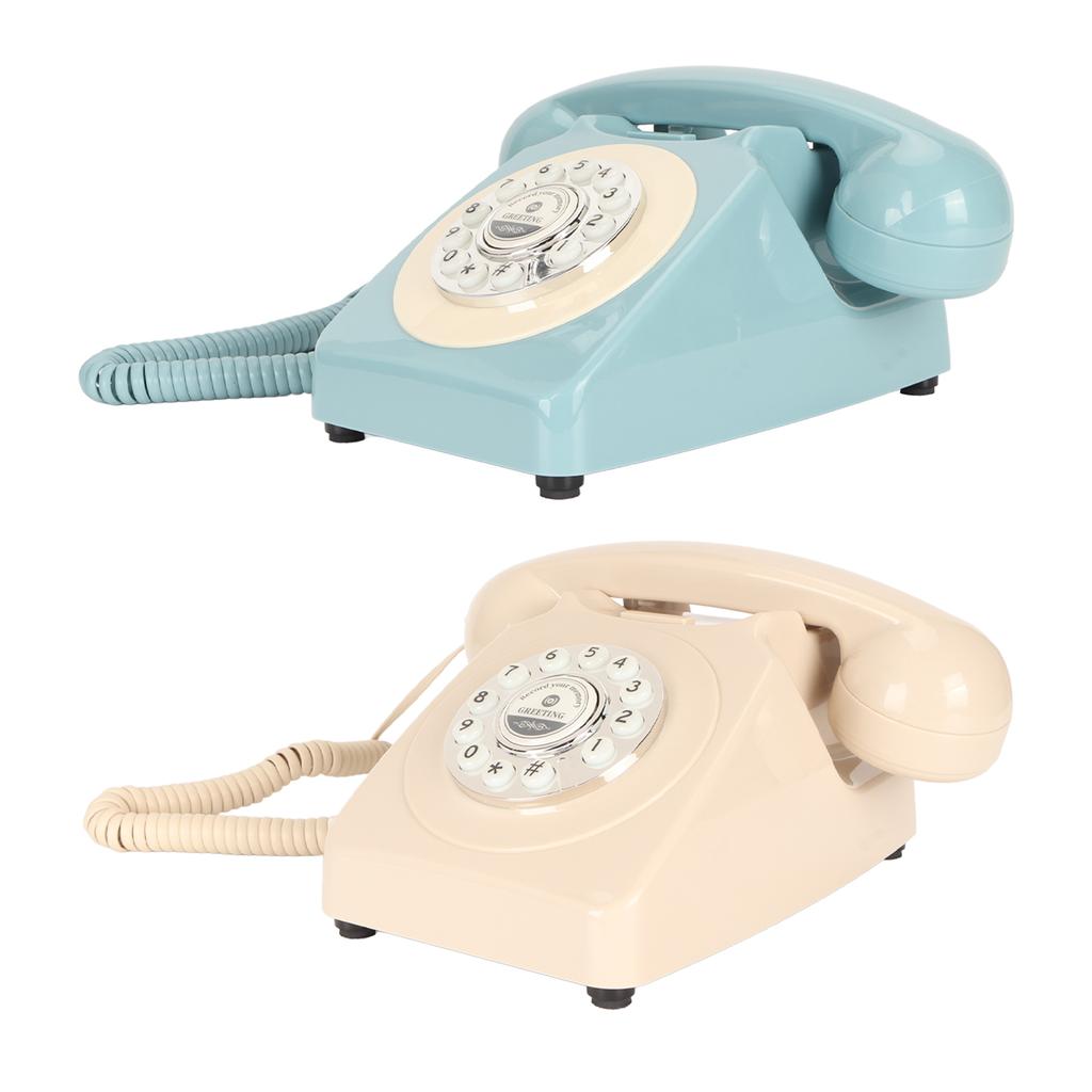Винтажный телефон с кнопкой набора номера, запись звукового сообщения, ретро-стационарный телефон для свадебной вечеринки дома