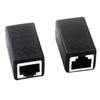 Rj45 Network Female Adapter Black Female To Female Connector Coupler Extender Rj 45 Ethernet Cable Extension Converter